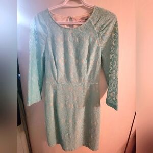 Turquoise Lace dress
